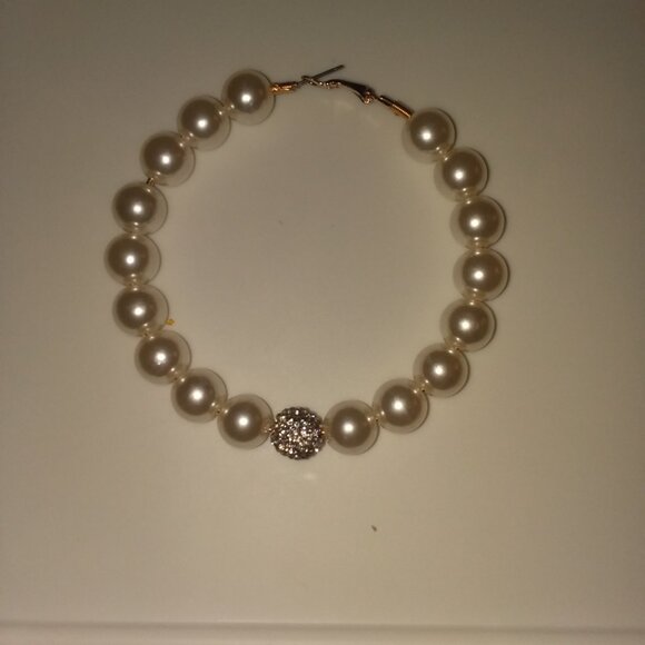 Pearl Hoop Earrings for Women Fashion Earrings - Picture 2 of 12